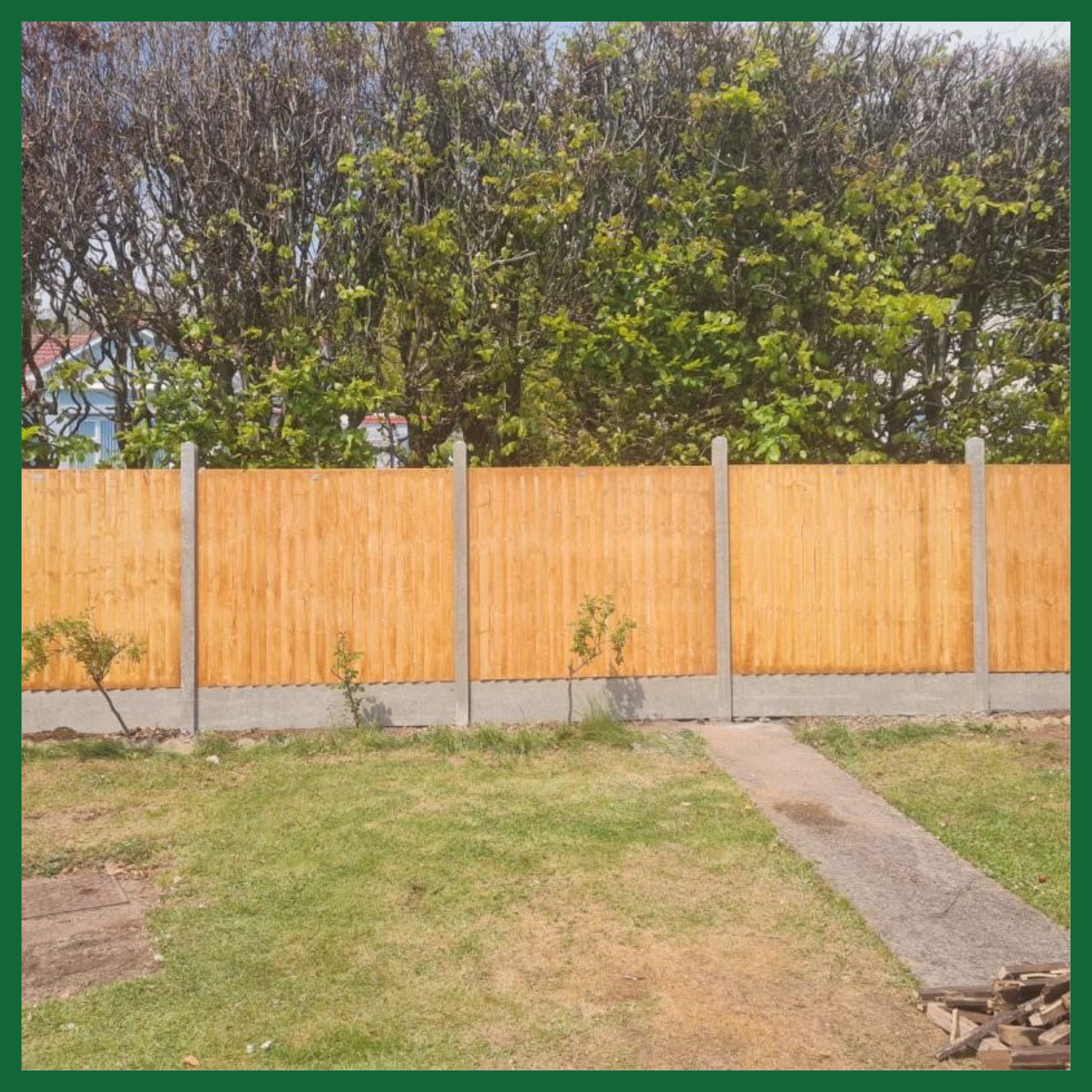 New fence installation
